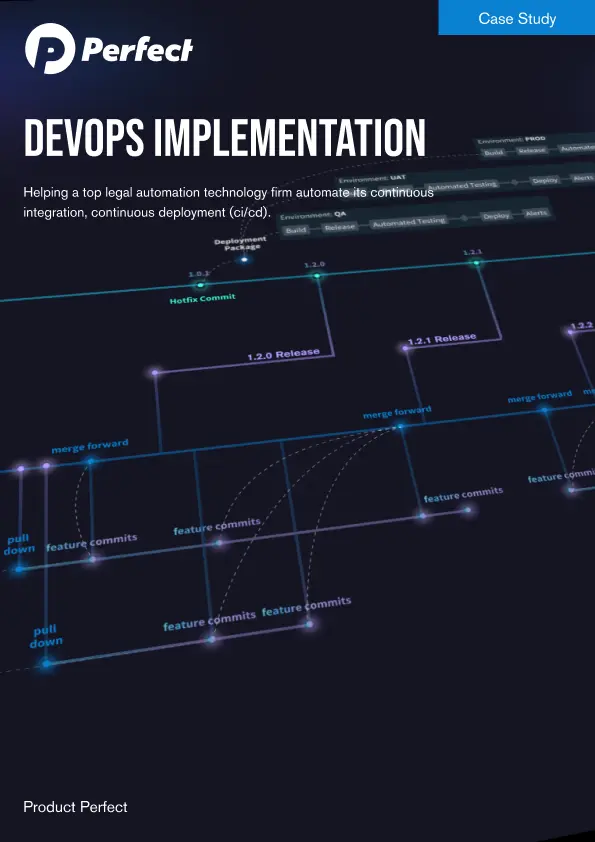 Legal industry DevOps Process Implementation hero mockup