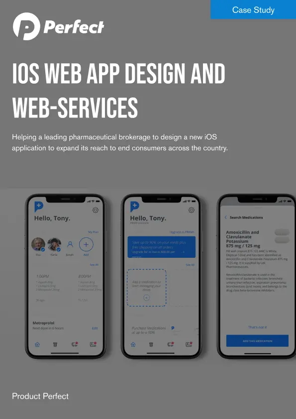 iOS App Design + Backend API for Pharma