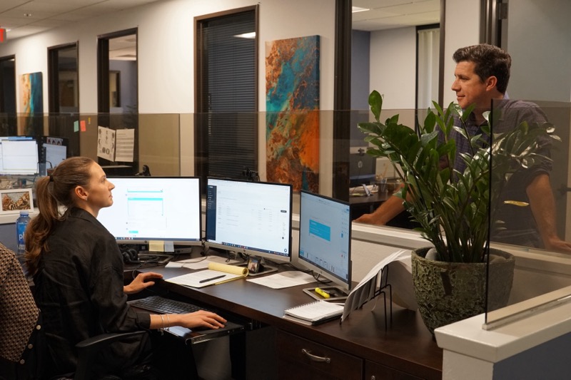 Shawn Livermore working with PRAM Insurance Services team