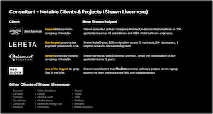Shawn's Fintech Clients — slide preview