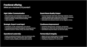 What a Fractional CTO Does — slide preview