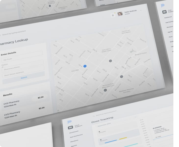 PRAM web application — pharmacy locator and drug price comparison feature